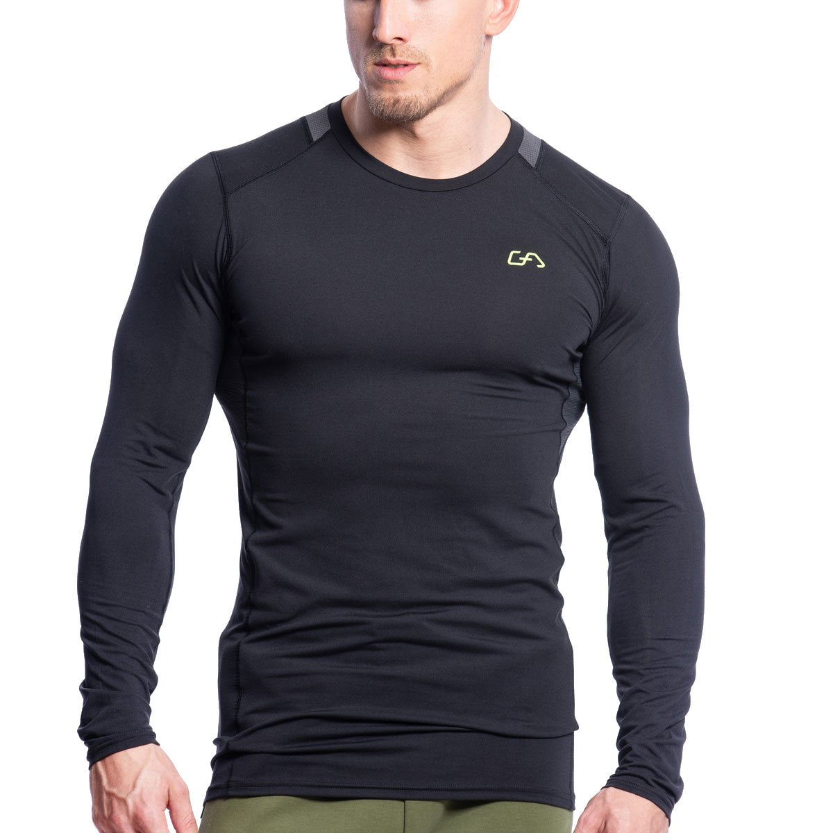 Mens Oversized T-Shirt Quick Dry Sport Tight Fit Long Sleeve GYM Shirt