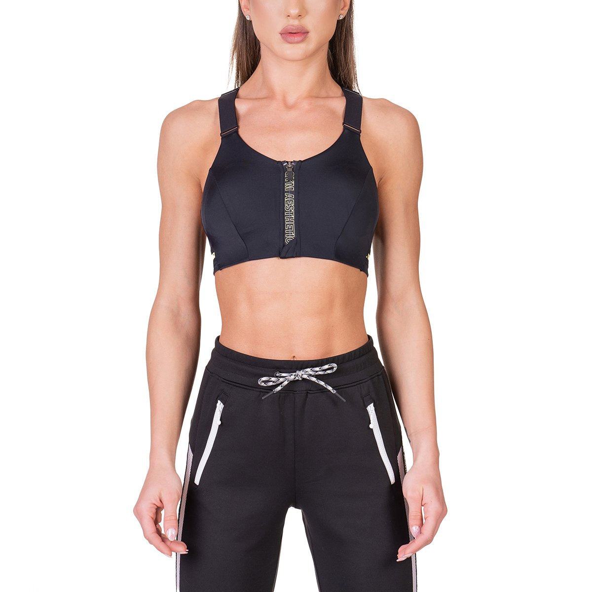 Training Zip Sports Bra for Women  Gym Aesthetics – Gymaesthetics USA