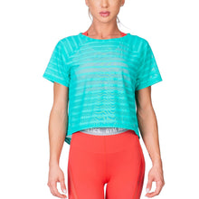 Load image into Gallery viewer, Athleisure Mesh Stripe Fashion T-Shirt for Women
