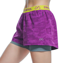 Load image into Gallery viewer, Running Ladies 2 in 1 Thigh Length Shorts
