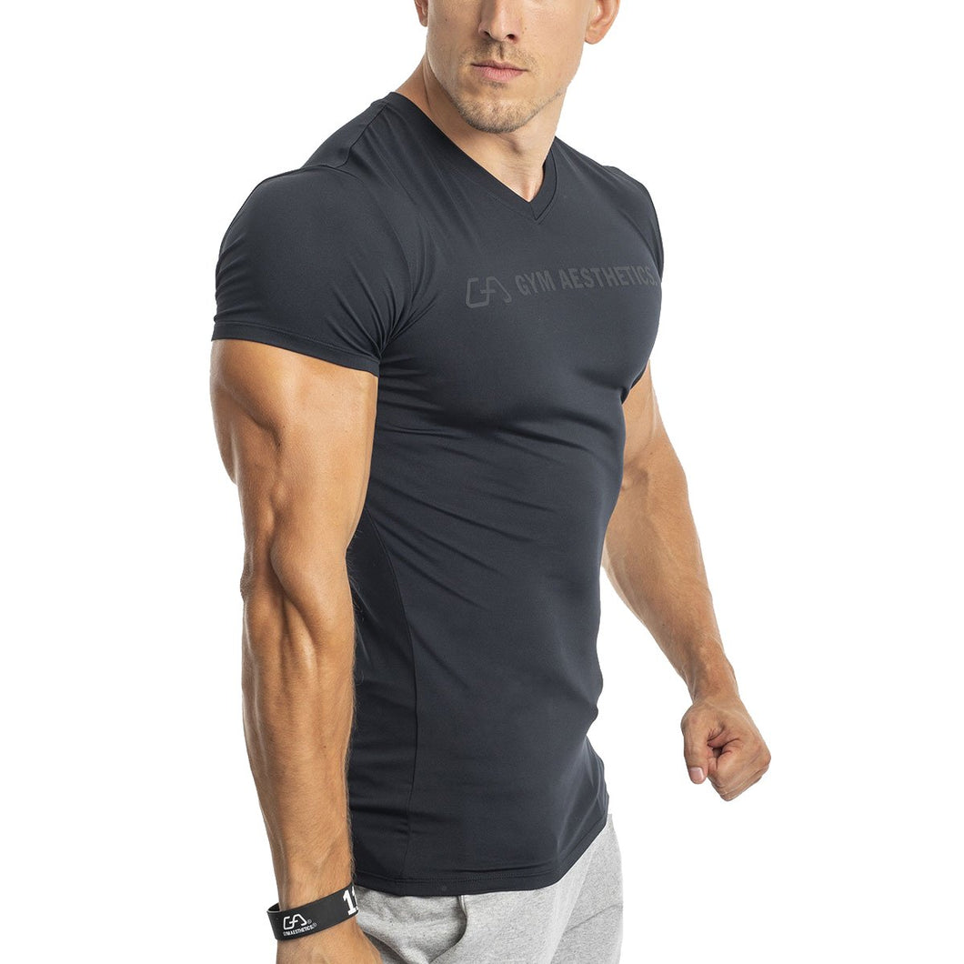 V-Neck Tight-Fit T-Shirt Intensity for Men