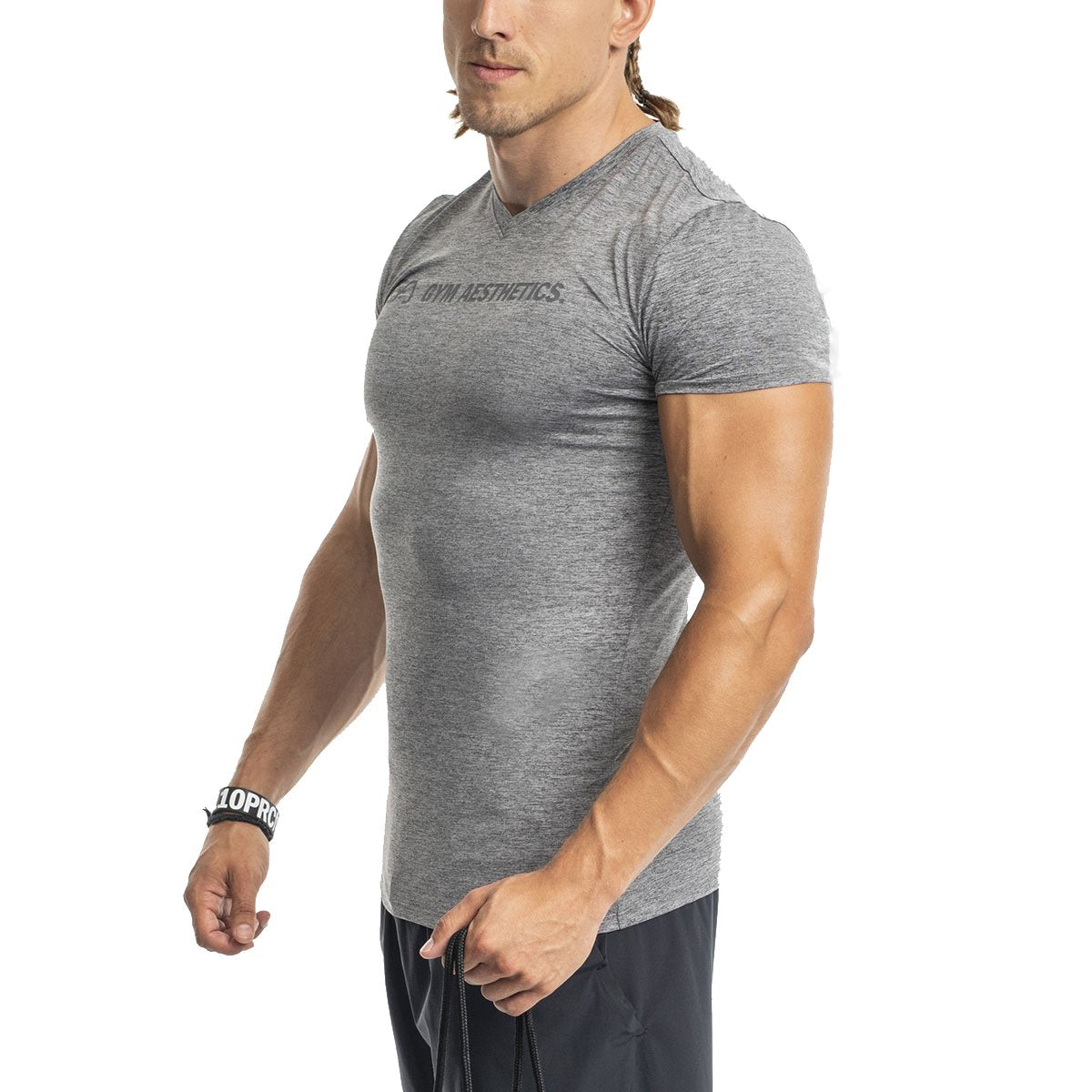 Branded Tight-Fit T-Shirt Intensity for Men | Gym Aesthetics